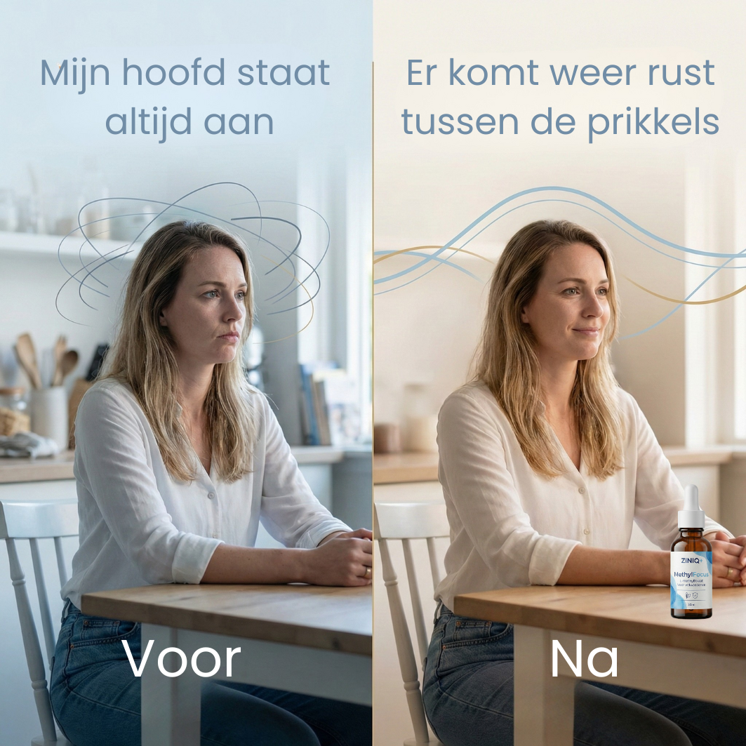 ZINIQ+ MethylFocus | Geactiveerd folaat voor rust, focus en mentale veerkracht