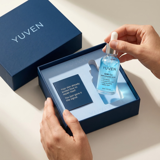 YUVEN Copper Peptide Serum — GHK-Cu + SNAP-8 for Women Who Want Results Without the Needle