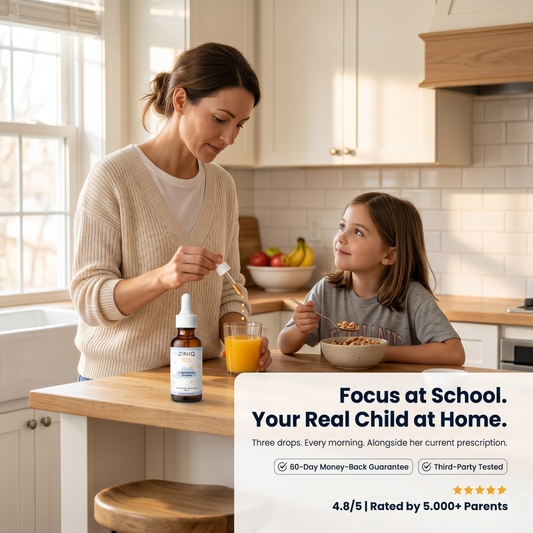 ZINIQ™ Kids – L-Methylfolate Drops | For Calm, Focus & A Child Who Feels Like Themselves Again
