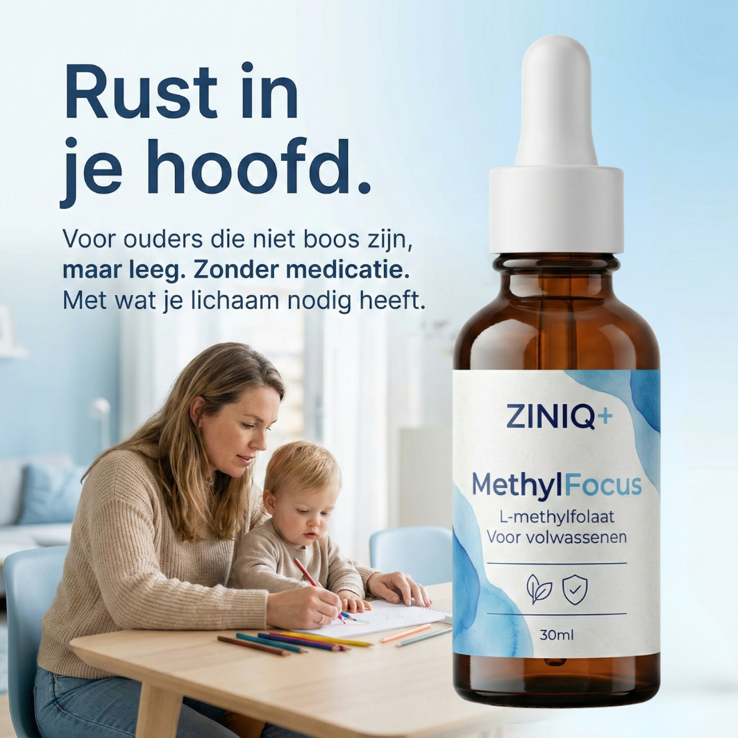 ZINIQ+ MethylFocus | Geactiveerd folaat voor rust, focus en mentale veerkracht