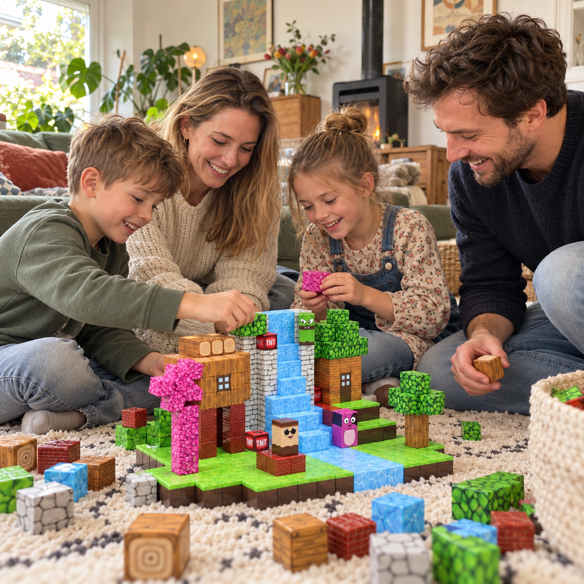 ZINIQ BouwWereld — Magnetische Minecraft Bouwblokken