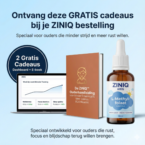 ZINIQ L-Methylfolaat | Rust in het hoofd na schooltijd — zonder medicatie. en een kind dat zich weer goed voelt in zijn eigen hoofd.